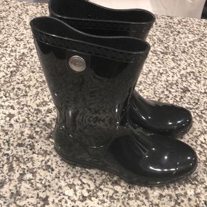 Ugg black rain boots